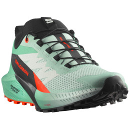 Salomon Sense Ride 5 női futócipő világoszöld/fekete Bay / Black / Cherry Tomato