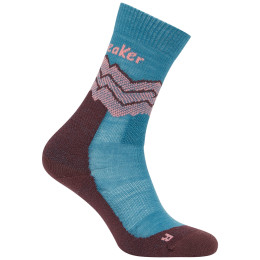 Icebreaker Women Merino Hike+ Medium Crew Across the Peaks női zokni kék Topa/Jav/Aci Pi