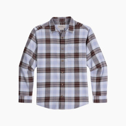Royal Robins Lieback Organic Cotton Flannel L/S férfi ing kék/piros Shasta Blue Oak Pld