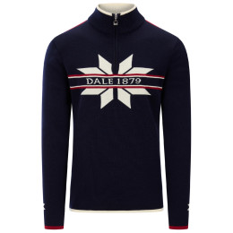 Dale of Norway Nåle Masc. Sweater férfi pulóver sötétkék / fehér Marine Offwhite