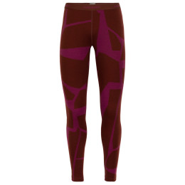 Icebreaker 250 Vertex Leggings Fractured Landscapes női leggings piros