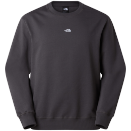 The North Face U Essential Light Relaxed Crew pulóver fekete ANTHRACITE GREY