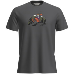 Icebreaker M Mer 150 Tech Lite SS Tee Catch Me Outs férfi funkcionális póló sötétszürke Obsidian