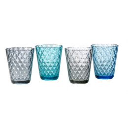 4 db-os pohárkészlet Brunner Diamond Set kék/szürke