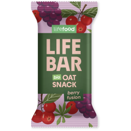 Lifefood Lifebar Oat Snack ovocný BIO 40 g energiaszelet