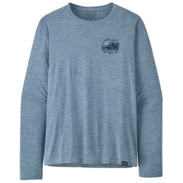 Patagonia Cap Cool Daily Graphic Lands LS férfi póló k é k