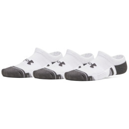 Under Armour New Y UA Perf Tech 3Pk Ns White gyerek zokni fehér White / White / Jet Gray