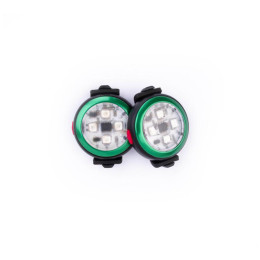 Curli Luumi Safety LED Lights rechargeable világító kiegészítő kutyára sötétzöld