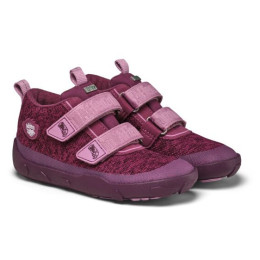 Affenzahn Low Boot Knit Happy Otter gyerek barefoot cipő lila Otter