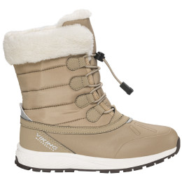 Viking Outdoor Footwear Equip Warm WP Zip Dark Natural gyerek téli cipő barna Dark Natural