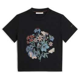 Icebreaker Merino 150 Tech Lite SS Crop Tee NZ Flora női póló