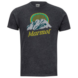 Férfi póló Marmot Pikes Peak Tee SS fekete New Charcoal Heather