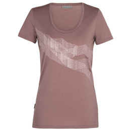 Női póló Icebreaker W Tech Lite SS Scoop St Anton rózsaszín