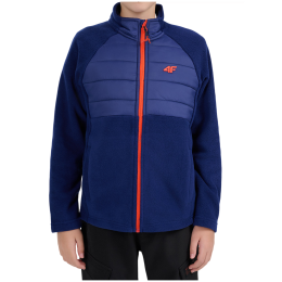 4F Fleece M475 Cobalt gyerek pulóver sötétkék Cobalt