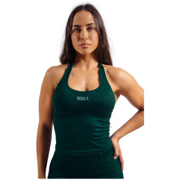 Nebbia Halter Top with Built-in Bra Primal női felső sötétzöld DARK GREEN