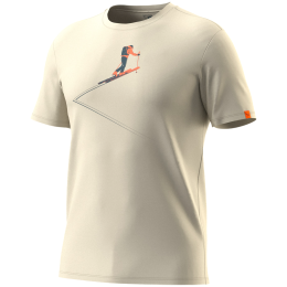 Dynafit Graphic Co T-Shirt M férfi póló bézs 7962 - overcast/TRAILBREAKER