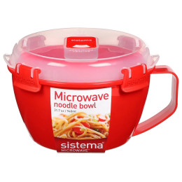 Sistema Noodle Bowl Microwave tésztás bögre piros red