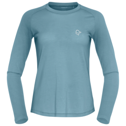 Norrona femund pureUll Long Sleeve női póló kék Trooper