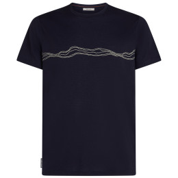 Icebreaker Men Merino 150 Tech Lite SS Tee Mountain Pulse férfi póló sötétkék Midnight Navy