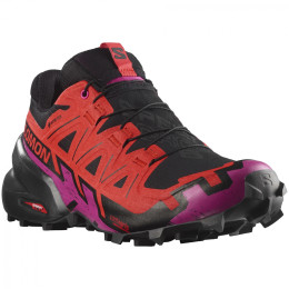 Salomon Speedcross 6 Gore-Tex női futócipő fekete/piros
