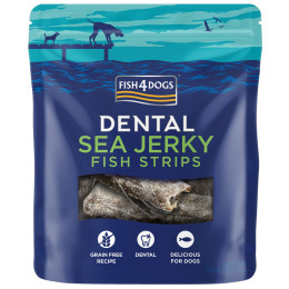 Fish4Dogs Dental Sea Jerky Fish Strips 100g jutalomfalatok kutyáknak