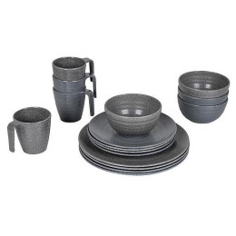 Edénykészlet Bo-Camp Tableware Stone szürke