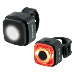 Sigma Aura Micro set kerékpár lámpa szett fekete black