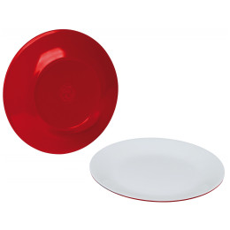 Tányér készlet Bo-Camp Breakfast plate Two tone - 4ks piros