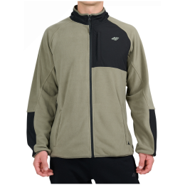 4F Fleece M480 férfi pulóver khaki/fekete Khaki