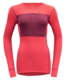 Gyerek funkciós póló Devold Wool Mesh Woman Shirt málna