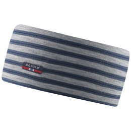 Devold Breeze Headband kids fejpánt szürke/kék Night stripes