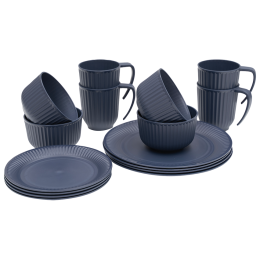 Outwell Delish 4 Person Dinner Set edénykészlet sötétkék Navy Night