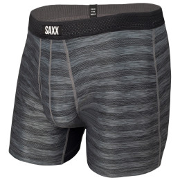 Boxeralsó Saxx Hot Shot Boxer Brief Fly szürke/fekete
