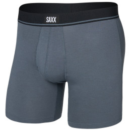 Saxx Essential Cotton Boxer Brief Fly férfi boxer szürke turbulence