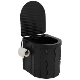 Bo-Camp Portable toilet foldable mobil wc fekete