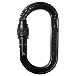 Edelrid Oval Power 2500 Screw karabiner fekete