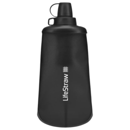 LifeStraw Peak Squeeze Bottle 650ml filteres kulacs fekete Dark Grey