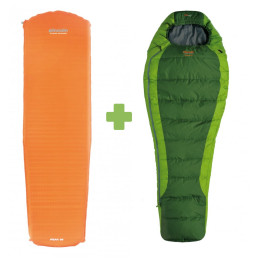 Pinguin Set spacáku Savana 195 a karim szett zöld