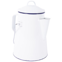 Bo-Camp Tea kettel enamel kanna fehér/kék white/blue