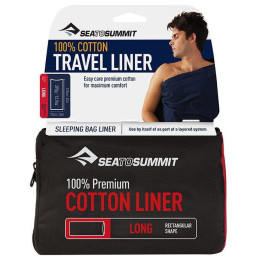 Vložka do spacáku Sea to Summit Cotton Long világoskék