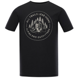 Alpine Pro Lefer férfi póló fekete/szürke