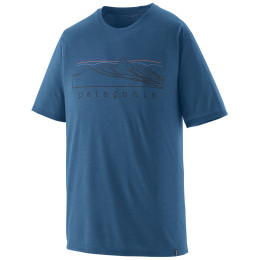 Patagonia Men's Capilene Cool Trail Shirt - Stratapeaks férfi póló kék Aquatic Blue