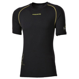Progress Triko NKR 28CA kr.r. férfi póló fekete Black/GreenStitching