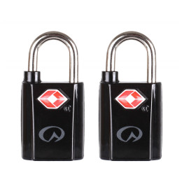 Lakat LifeVenture TSA Mini Padlocks - 2 db fekete