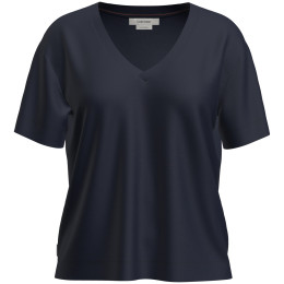 Icebreaker W Mer 150 Tech Lite SS Relax V Neck Tee női funkcionális felső sötétkék Midnight Navy