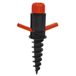 Vrták do země na slunečník Bo-Camp Beach Umbrella Auger Plastic fekete/piros
