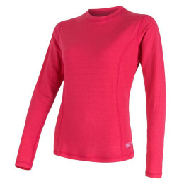 Sensor DF Merino wool dl.r. magenta női póló