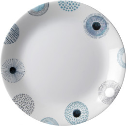 Brunner Dinner plate ø 25 cm White tányér fehér/kék