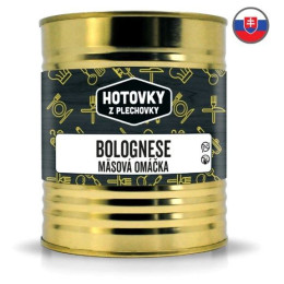 Hotovky z plechovky Bolognai húsmártás 800g készétel