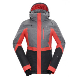 Alpine Pro Sardara 2 női télikabát szürke/rózsaszín